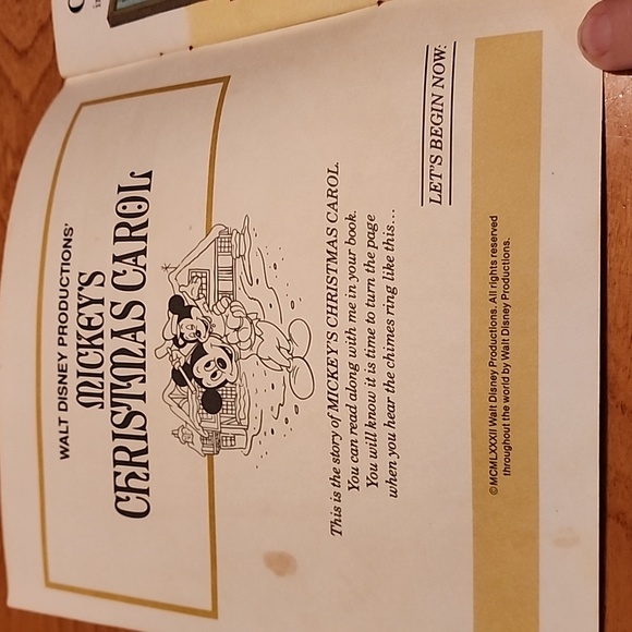 Vintage Disney Mickey's Christmas Carol Book - Picture 3 of 8